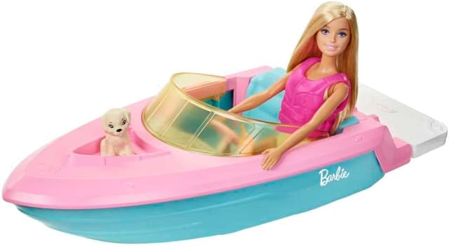 Thumbnail 4 de Barbie Doll and Boat Playset Fits 3 Dolls
