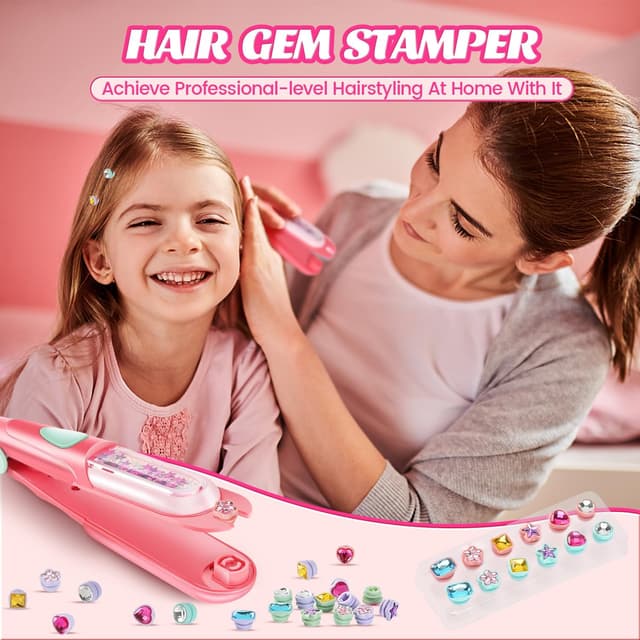 Thumbnail 4 de kidzkube Hair Gem Stamper Kit Ages 3-12 🎀