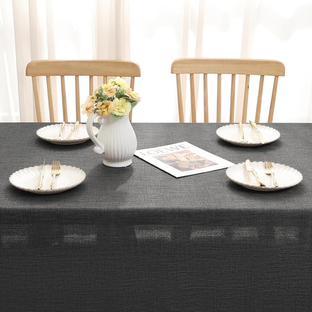 Detalle 2 de smiry Leinenoptik Tischdecke 100 x 140 cm