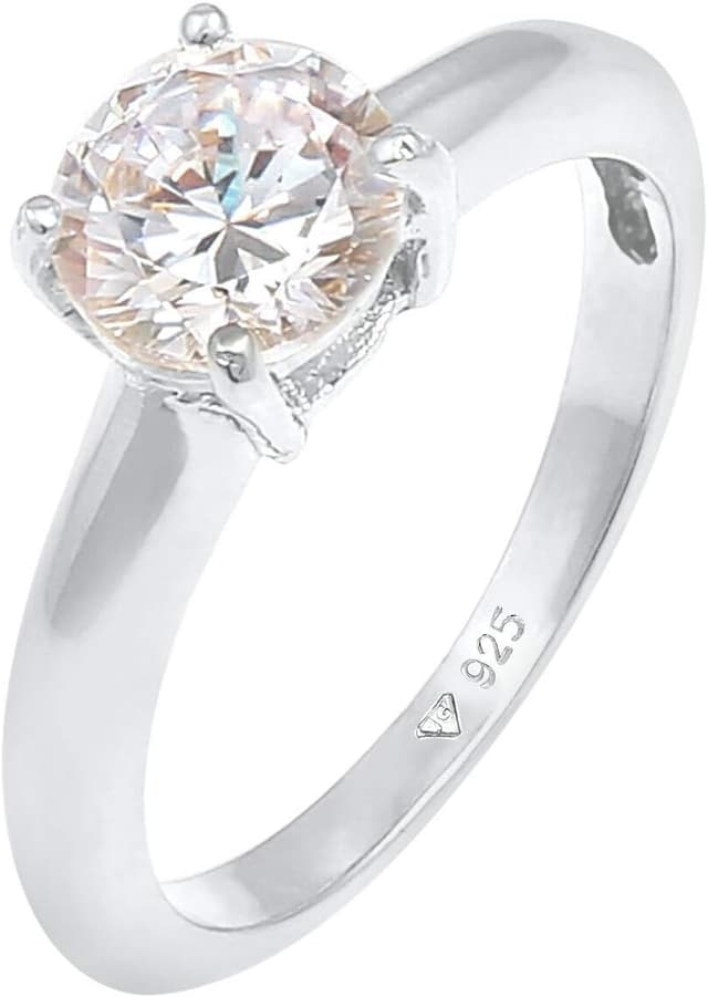 Detalle de Elli Ring Damen Solitär 925 Silber