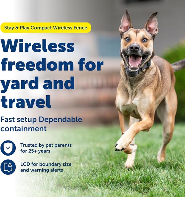 Detalle 2 de PetSafe Stay & Play Compact Wireless Fence — Portable no-dig dog containment for up to 3/4 acre