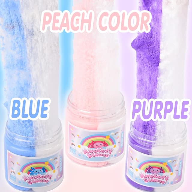 Thumbnail 6 de Axolotl Cloud Slime 3 Pack