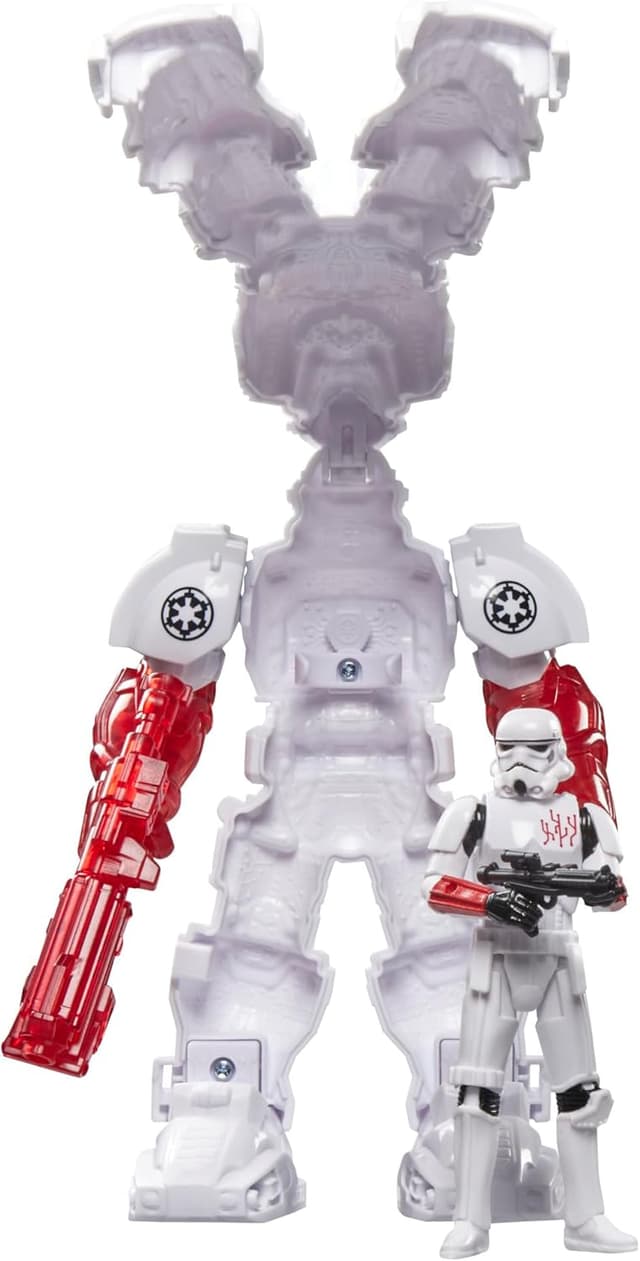 Detalle 2 de Star Wars Hasbro Epic World of Action Mech Force Suit ispirata all’assaltatore (azione figure + mech da 16,5 cm)