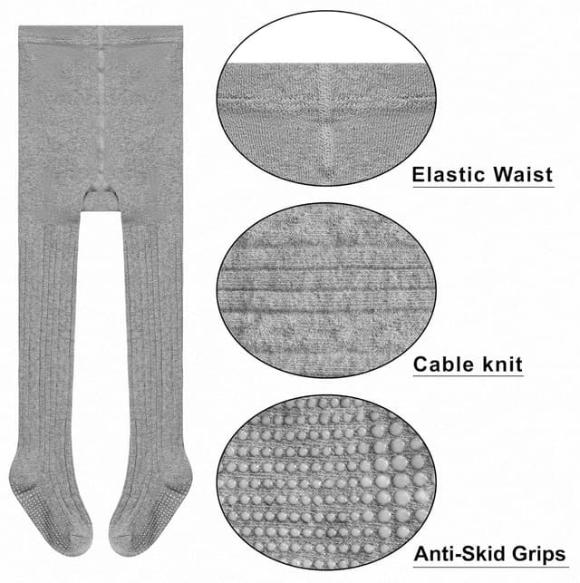 Detalle de GENTABY Baby Strumpfhose Anti-Rutsch 3 Paar