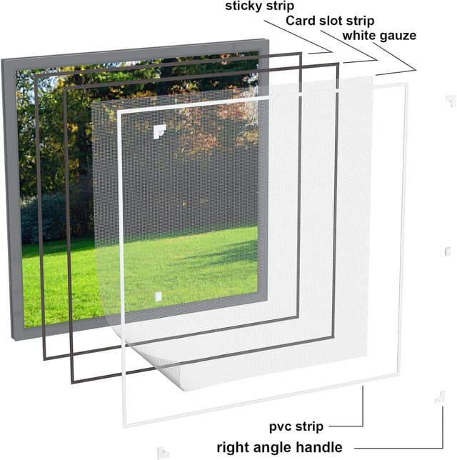 Thumbnail 6 de YANGTE Fly Screens for Windows 110x130 cm