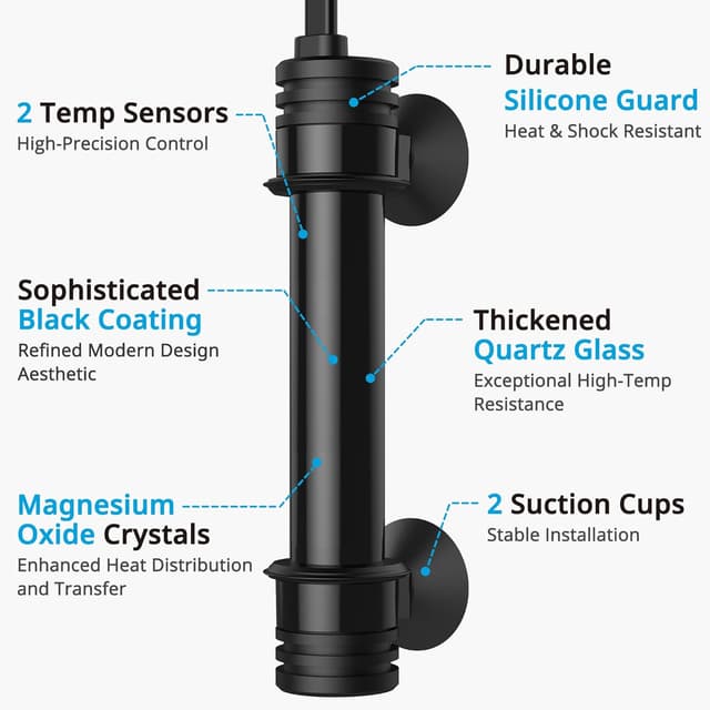 Detalle de 300W NICREW fish tank heater for 250L