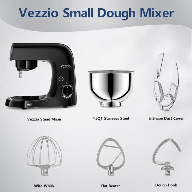 Detalle de Vezzio Stand Mixer 1500W 10 speed 4.5L