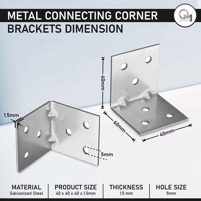 Detalle 2 de OMIDEAS Équerre d'assemblage 40x40x40 mm
