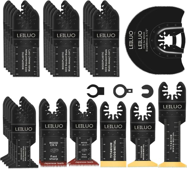 Imagen de LEILUO 32-piece multitool blade kit for wood 🛠 en OfertitasTOP