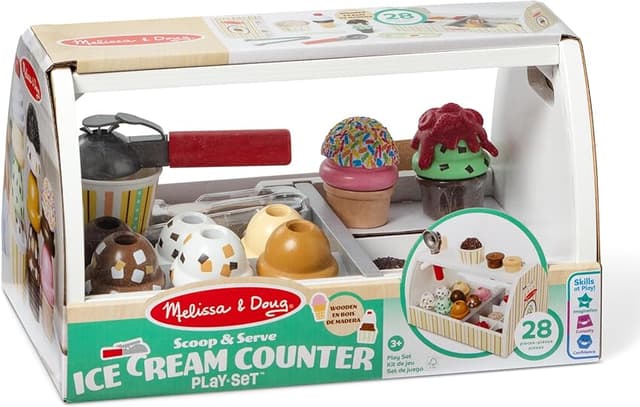 Thumbnail 2 de Melissa & Doug Heladería de Madera 🍦 Juego de Imitación y Creatividad