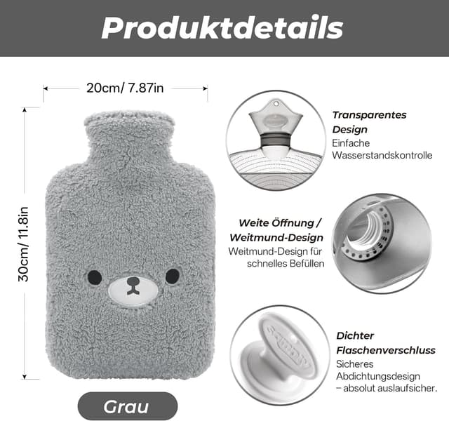 Thumbnail 4 de Samply Wärmflasche 2 Liter