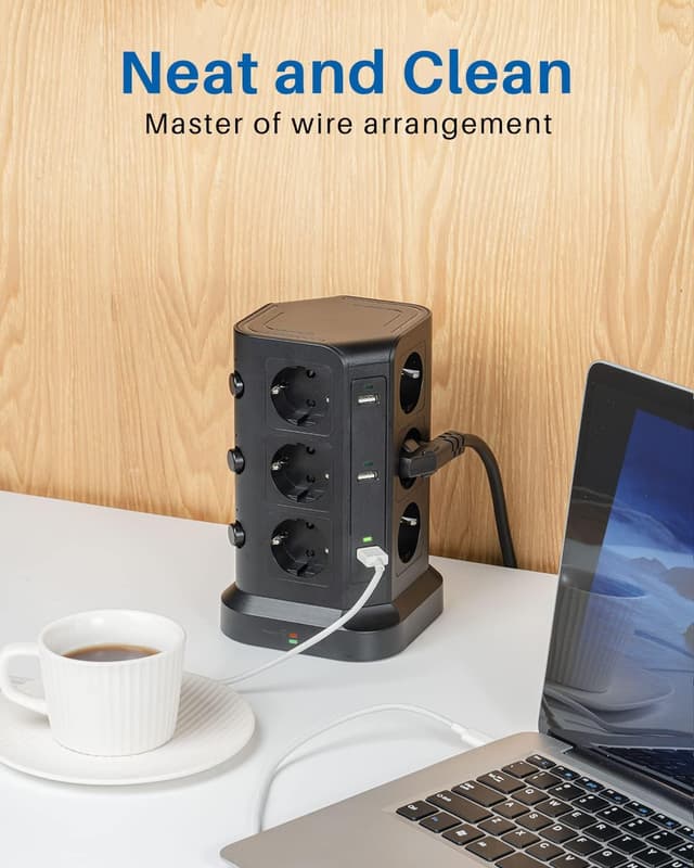 Thumbnail 6 de KOOSLA 12‑Fach Steckdosenleiste 4000W mit 6 USB 🔌