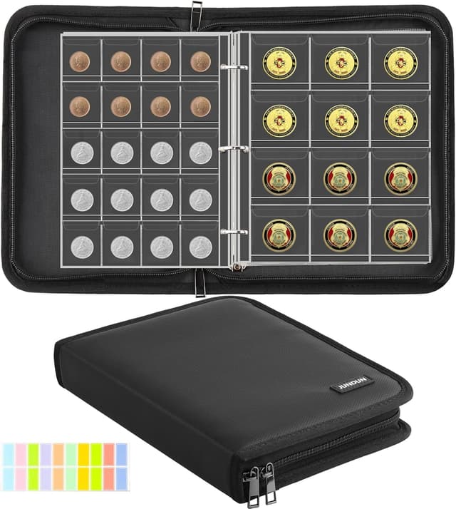 Detalle 2 de JUNDUN Feuerfestes Münzsammelalbum 260 Taschen