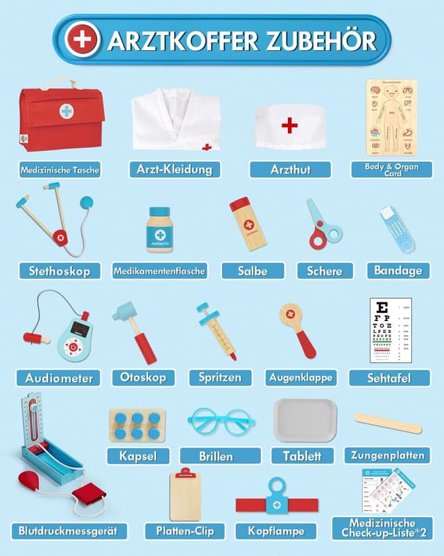 Thumbnail 5 de Lehoo Castle Arztkoffer 23 Teile