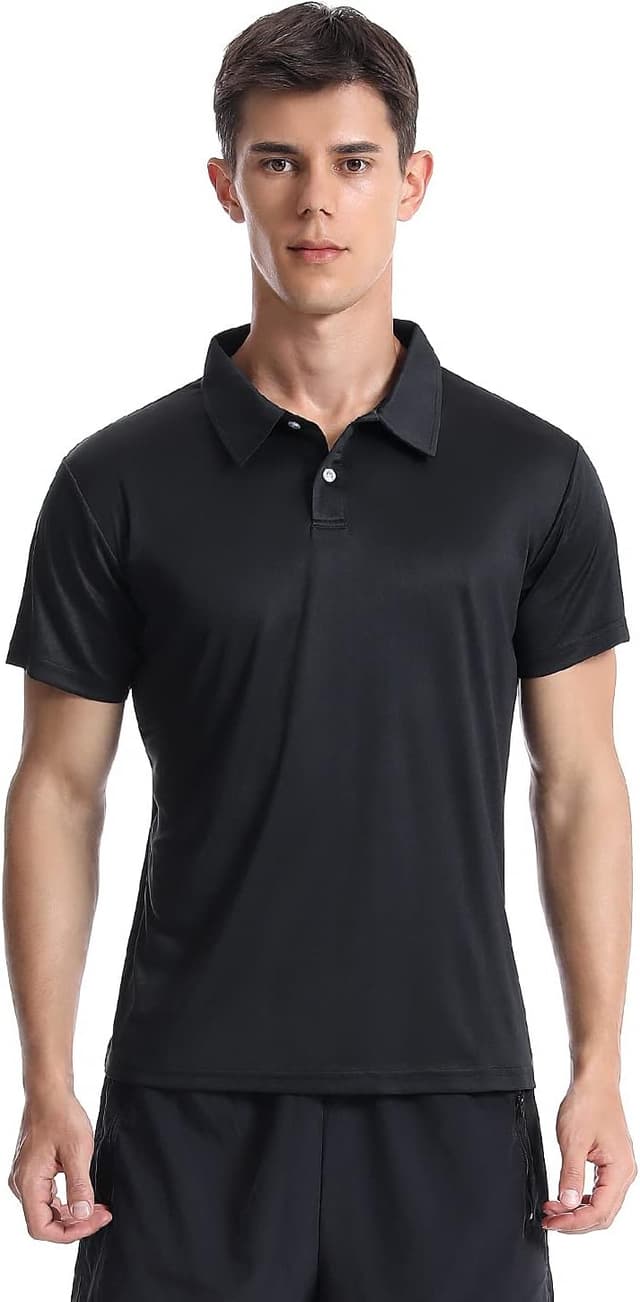 Detalle 2 de Star Vibe 3er Pack Polo Shirts für Herren – atmungsaktive Kurzarm-Polos aus Funktionsmaterial