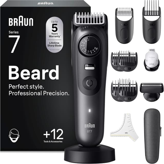 Detalle de Braun Regolabarba Uomo Series 7 BT7545 con lama ProBlade e selettore 40 lunghezze (fino a 120 min)