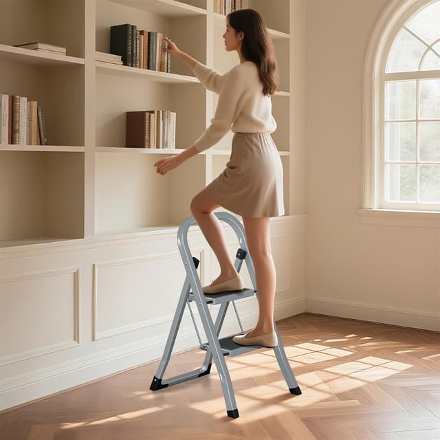 Thumbnail 6 de AMHANCIBLE EBSL03GY Trittleiter 3 Stufen