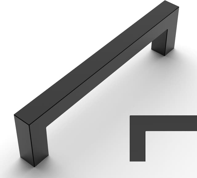 Imagen de Amerdeco 10 Pack Matte Black Cabinet Pulls 128mm en OfertitasTOP