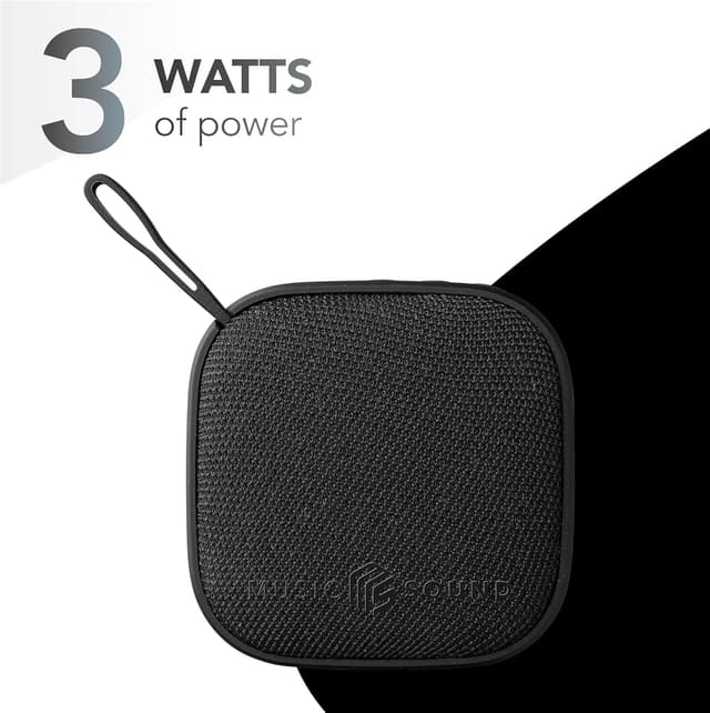 Detalle de Music Sound Mini enceinte Bluetooth 3 W, autonomie jusqu’à 4 heures, noir