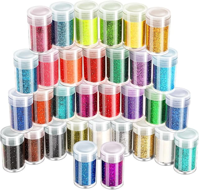 Detalle de LEOBRO fine glitter powder, 32 colours