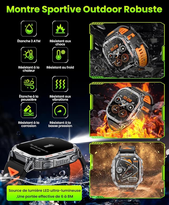 Thumbnail 2 de Joautrial Montre connectée 2,13"