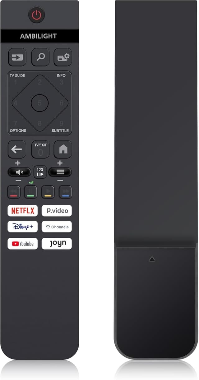 Detalle de Universelle Infrarot-Fernbedienung für Philips Smart TV (OLED, QLED, The Xtra, The One, 4K, Ambilight) – Ersatz für Original