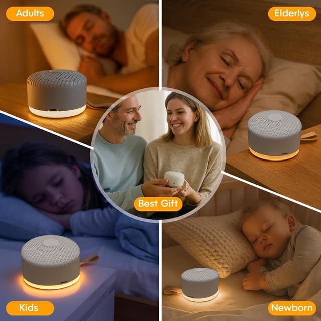 Detalle 1 de White Noise Machine with Night Light