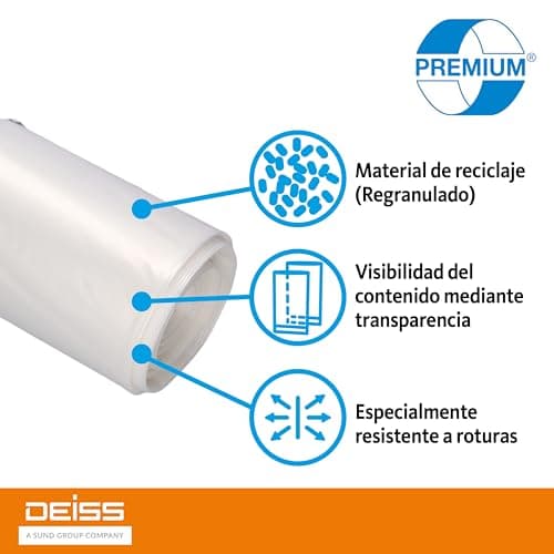 Thumbnail 3 de Deiss Premium 19005 - Bolsas de Basura Transparentes 🗑