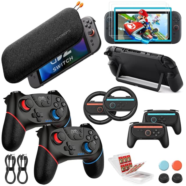 Detalle de Retear Zubehör-Bundle für Switch 2, 17-teilig