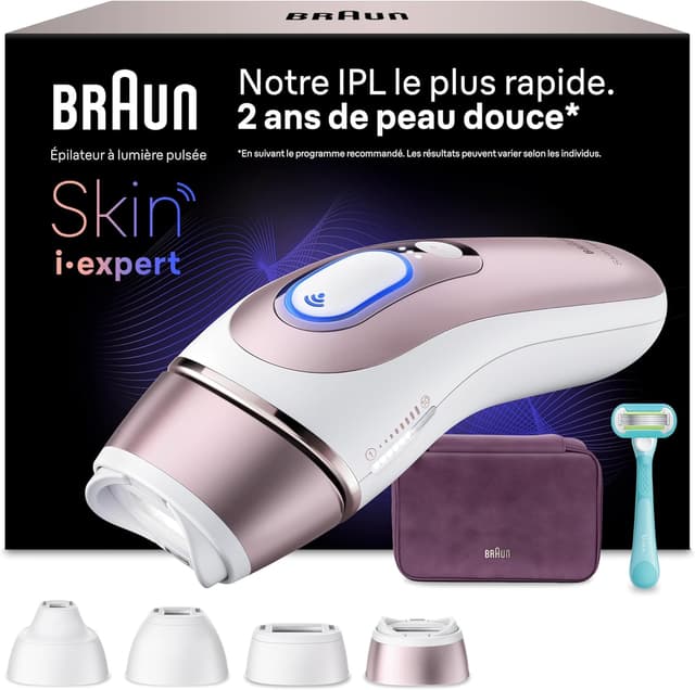 Detalle de Braun Epilateur Lumière Pulsée Luminère Pulsee Smart Skin i·expert PL7431 (kit à domicile)
