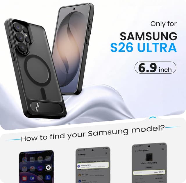 Detalle de Hoerrye S26 Ultra MagSafe case