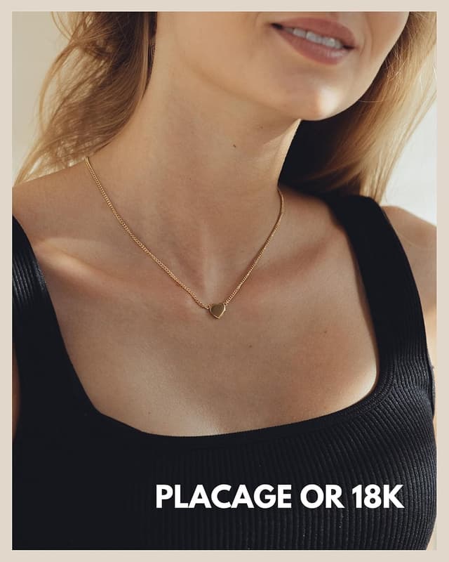 Detalle 2 de GOOD.designs Collier coeur chaĂźne femme đ