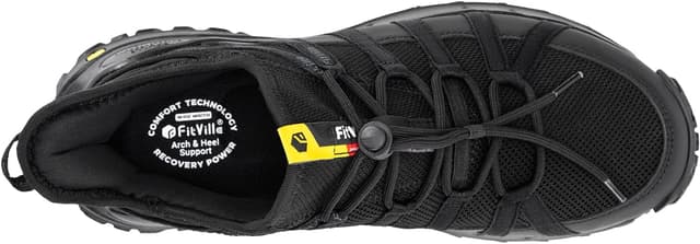 Detalle de FitVille Chaussures de randonnée homme extra-larges respirantes antidérapantes