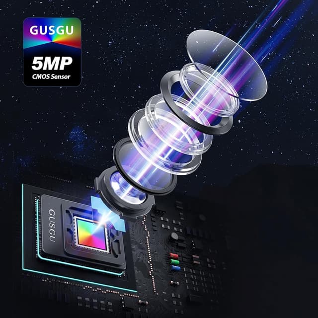 Thumbnail 6 de GUSGU G910 2K Quad HD Webcam with Mic and Light