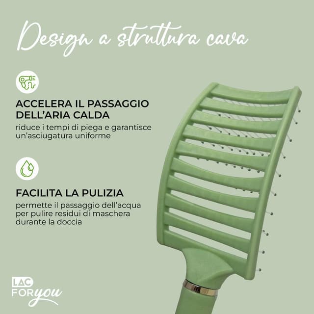 Detalle 2 de LAC FOR YOU Spazzola Districante Verde Salvia