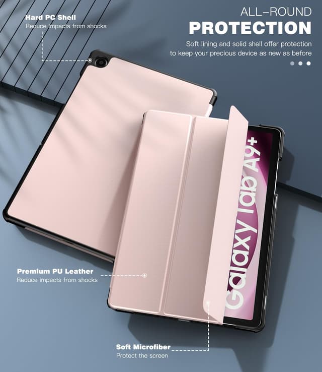 Thumbnail 4 de Coque TiMOVO pour Galaxy Tab A9+ 11", rose clair ⚙