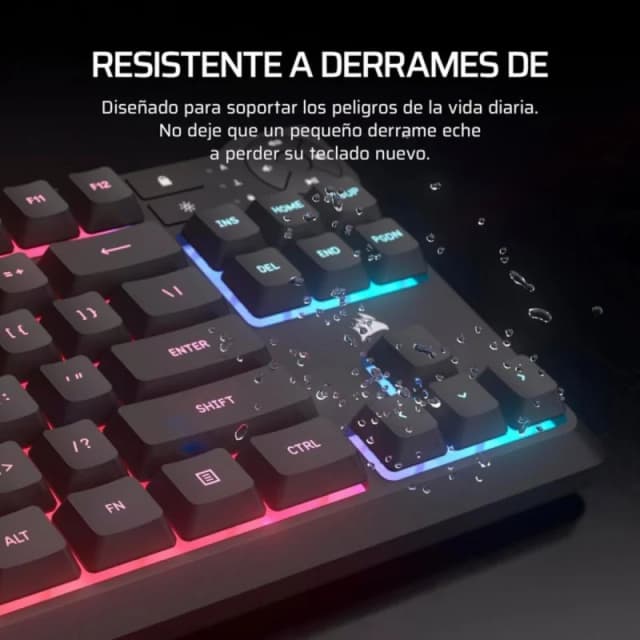 Thumbnail 2 de Corsair K55 Core TKL ES RGB con 8 zonas