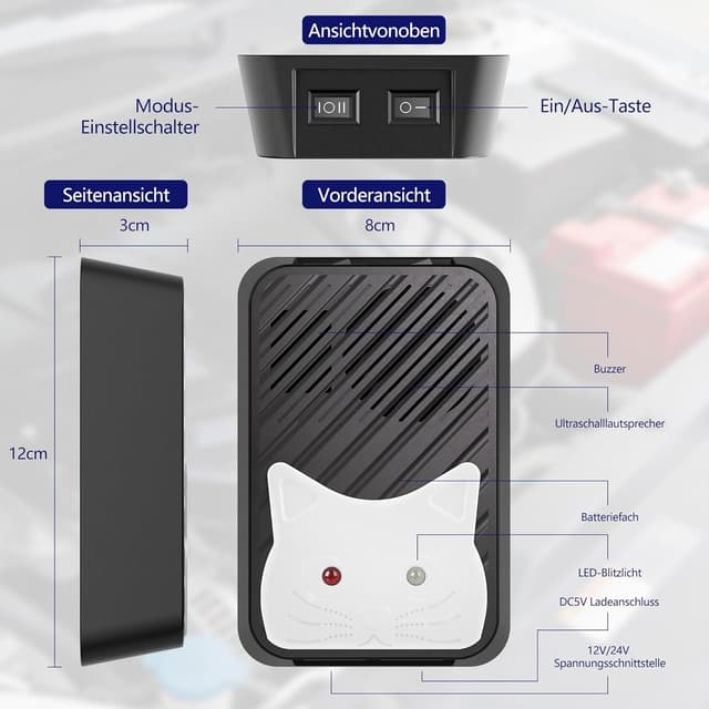 Thumbnail 6 de ROTTOGOON Marderschreck Auto mit Blitzlicht