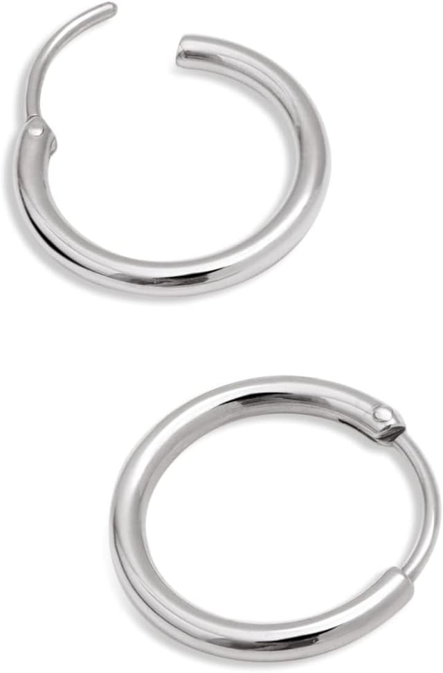 Detalle de SINGULARU Pendientes Aro Maria S. Acero ✨💍