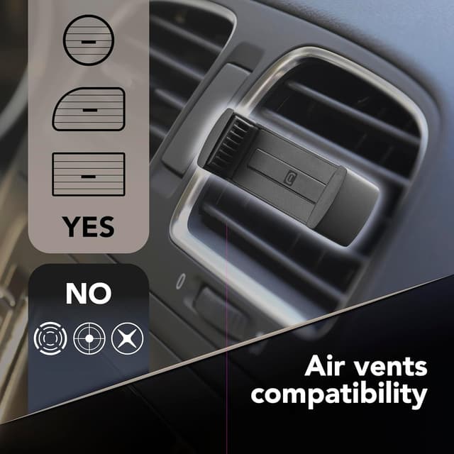 Detalle de cellularline HANDYDRIVEK Auto-Smartphonehalter mit Klemmechanismus und 360°-Drehgelenk