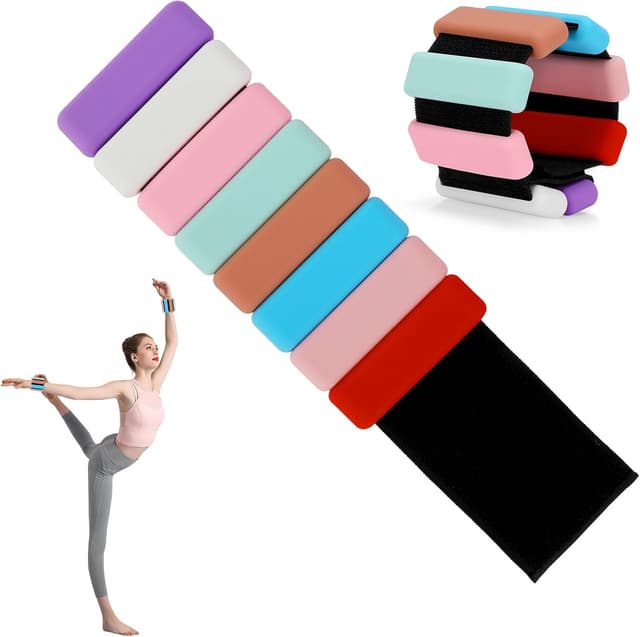 Detalle de Pesi caviglie e polsi 2 pezzi da 0,5 kg ciascuno: set regolabile per palestra, yoga e corsa