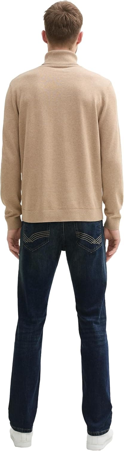 Detalle 2 de TOM TAILOR Marvin Straight Jeans da uomo elasticizzati a 5 tasche