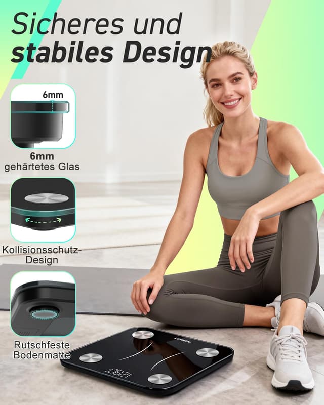 Thumbnail 6 de INSMART Personenwaage Digital 180 kg Körperfettwaage ⚖