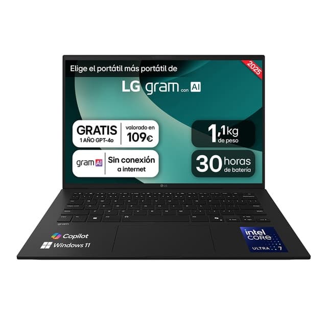 Imagen de LG gram 14Z90T portátil ultraligero 1,12 kg en OfertitasTOP