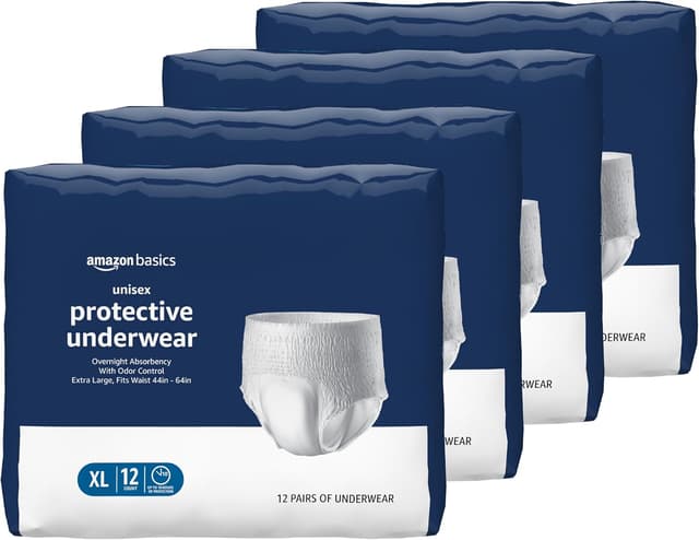 Imagen de Amazon Basics Unisex Protective Underwear Extra Large 48 Count 🩲 en OfertitasTOP