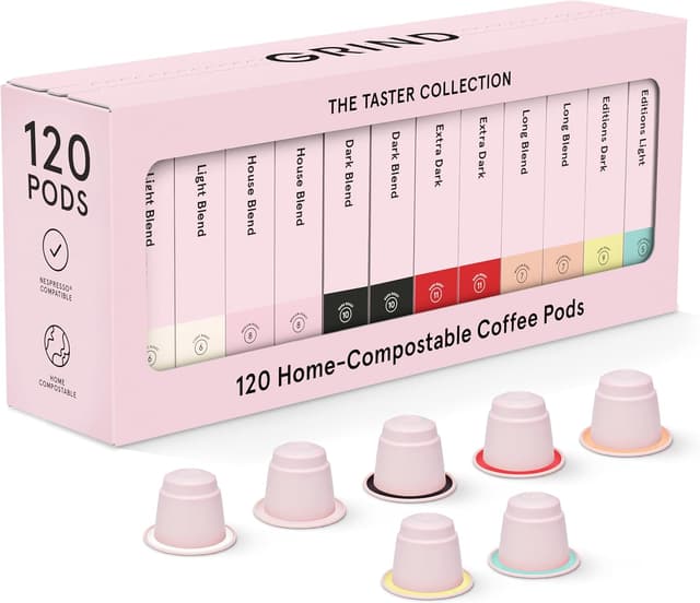 Detalle de Grind The Taster Coffee Pod Collection 120 capsules