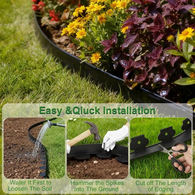 Detalle de SdreMelo flexible lawn edging 12m