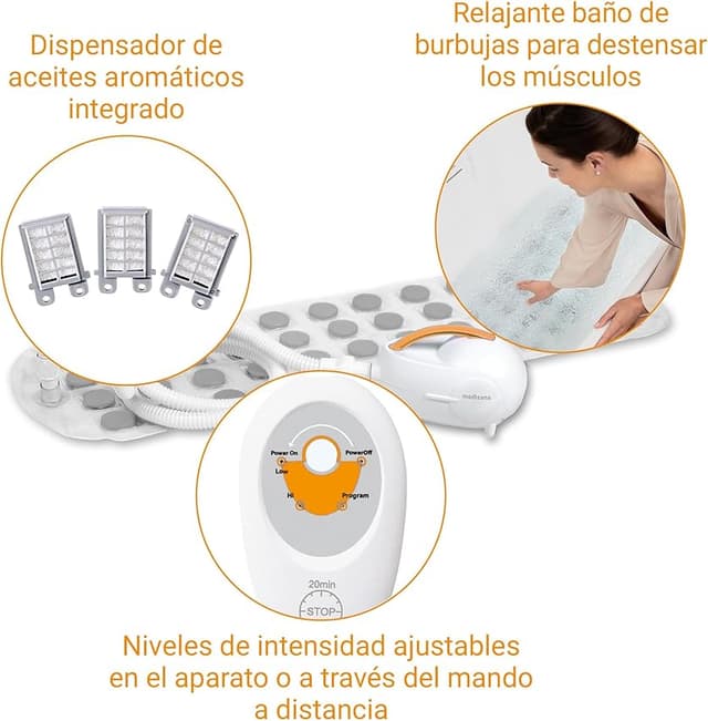 Detalle 2 de medisana MBH Bañera con burbujas y aromaterapia