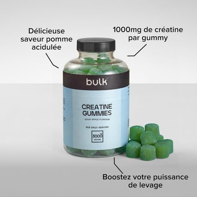 Detalle 2 de Bulk Gummies créatine 60 gommes 🍬