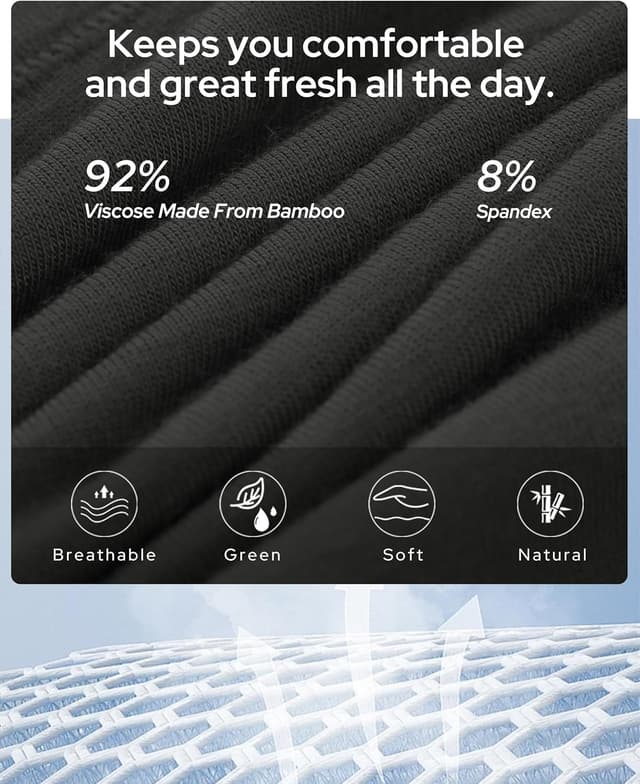 Detalle de BAMBOO COOL Womens Underwear Moisture-Wicking Briefs 5-Pack